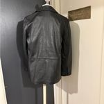 NWT Muubaa 100 Percent Leather Black Leather Jacket Blazer Size 6 Photo 2