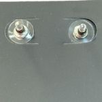 Football Earrings Rhinestone Blue Silver Beaded Dangle Drop Game Day Jewelry Photo 3