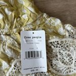 Free People  M Lunch Date‎ Yellow Polka Dot Halter Top Citron Plunge Coquette New Photo 4