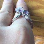 Rose De France Amethyst Sterling Silver Ring Size 9 Purple Photo 2