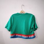 Opening Ceremony  Cropped Banded Tshirt Top Kelly Green Photo 6