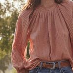 The Great . Pintuck Blouse in Peach Photo 1
