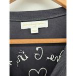 Spiritual Gangster Blue Ribbed Long Sleeve Top Rainbow Heart Graphic Large Photo 1