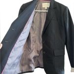 Banana Republic  Stretch Black Button Front Cuffed Sleeve Blazer // size 6 Photo 4