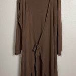 Stictch Drop Oversized Brown Tie Cardigan Size Extra Large Photo 0