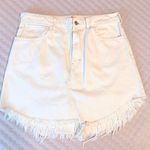Free People We the‎ Free Bailey Denim Mini Skirt in cream size 31 White Size L Photo 0