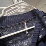 Free People Navy Blue Knit Sweater Photo 1