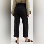 Anthropologie The Cropped Straight Pants in Black Size 0 Photo 3