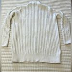 Pretty Guide  White Cable Knit Mock Neck Sweater Size S Photo 2