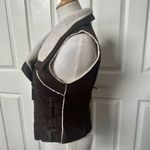 Forever 21  brown faux leather zip up vest Photo 2