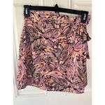 Molly Bracken  MINI WRAP SKIRT Pink Jeanne Floral Size Small Woman’s Photo 3