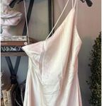 Significant Other Lana Satin Bias Maxi Dress Buttercream Ivory Womens Size 6 Photo 4