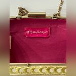 Lilly Pulitzer x Target Gold & White Clutch/Purse Photo 7
