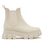 Jeffrey Campbell  Platform Lug Sole Chelsea Rain Boot in Cream Size 8 NWT Photo 0
