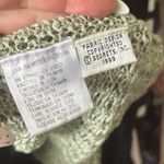 Sigrid Olsen  Cottagecore Viintage Green Crochet Open Knit Cardigan Size Large Photo 7