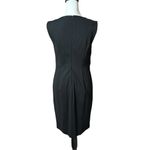 Carmen Marc Valvo  Elegant Black Sleeveless Dress with Front Cutout Sz 6 Photo 7