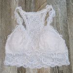 Aerie  Beige Lace Pullover Halter Bralette size small Photo 0