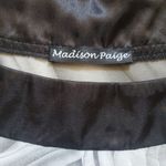 Paige MADISON  Women's Long Trumpet Sleeve Size XL Sheer Blouse Top Round Neck Photo 3