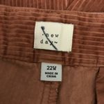 A New Day Womens Pants Wide Leg Corduroy Cropped Cotton Brown Size 22W Photo 2