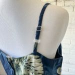 Vintage Hawaiian Tropical Mini Dress Medium Spaghetti Strap Floral Vacation White Photo 6