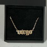 Gold ‘Virgo’ Astrology Zodiac Sign Charm Necklace Choker Jewelry ✨ Photo 3