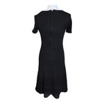 Madewell  Gallerist Black Short Sleeve‎ Modest Sheath Crew Neck Dress Size Small Photo 4