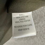 Garnet Hill  Dropwaist Button-Up Dress Olive Green Floral Size 6 Small Photo 9