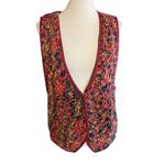 Agapo Multicolor Maroon Tailored Fit Vest Size S Photo 2