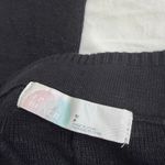 Free People  Beach Knit High Waisted Flare Pants Black Pull On Size S Photo 1