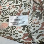 Jessica Simpson  V-Neck Floral Blouse Long Sleeve Cream Brown Small Photo 6