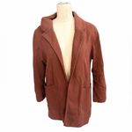 Quince  Women's Brown Organic cotton sweater blazer medium Photo 1