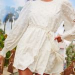 Cami NYC Carolina Floral Applique White Long Sleeve Mini Dress Size Small Photo 15
