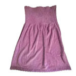 Aeropostale  Women's Smocked Strapless Short Dress Purple Size S Photo 9