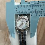 Elgin Ladies Watch Diamond Stainless Bracelet Pearl Dial Gorgeous Photo 8