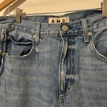 AMO Relaxed Fit Distressed Jeans Women's Size 29 Luxury Denim Streetwear Raw Hem Photo 5