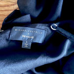 Michael Costello  x Revolve Ariana Tiered Ruffle‎ Black Mini Dress Photo 4