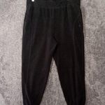 Sweaty Betty  London Made In Itally Black Fleece Jogger Elastic Waistband 14 Photo 0