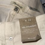 Madewell NWT   Jean White Canvas-Wash 90s-Straight High-Rise 30 Photo 6
