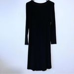Eileen Fisher Viscose Stretch Jersey Melange Dress Long Gray + Black Size S Photo 1