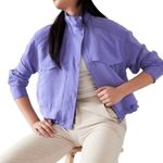 Athleta  ARRIVAL RAIN JACKET in lavender purple S Photo 0