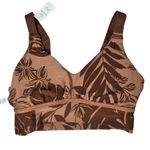 Aerie OFFLINE Tropical Leaf Print Ballet Back Sports Bra Medium Support S NWT Photo 2
