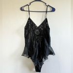 Victoria's Secret [Victoria Secret] Vintage Black Sheer Bodysuit Teddy- Size M Photo 2