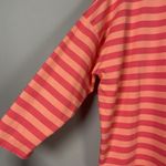 Vineyard Vines 3/4 Sleeve Shirt Pink Orange Stripes Resortwear Women’s M Preppy Photo 3