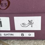 Dyeables  White Satin Strappy Heels New in Box Photo 4