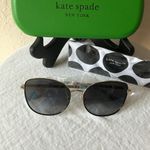 Kate Spade : Maryam Gold Tone Wire Frame sunglasses- Gray Gradient Photo 7