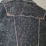 Custom Bling Jean Jacket Black Size M Photo 9