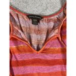 Tommy Bahama  pink orange stripe linen blend dress medium t shirt dress Photo 5