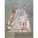 Victorias Secret Y2K Nightie Lingerie Orange Flower‎ Dress W Strap NWT XS Photo 2