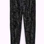 ZARA  VELVET JOGGING Skinny Sweat PANTS Black Size XS NEW Photo 4