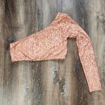 l*space L* Cardi Rashguard Top in Wild Bunch Orange Medium One Sleeve Photo 1